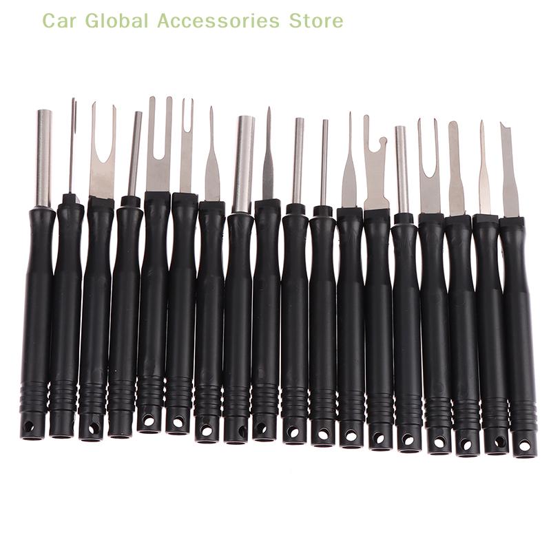 18Pcs Car Terminal Removal Kit Repair Inspection Tools Auto Cable Plug Remove Pin Puller Electrical Wire Crimp Disassembly