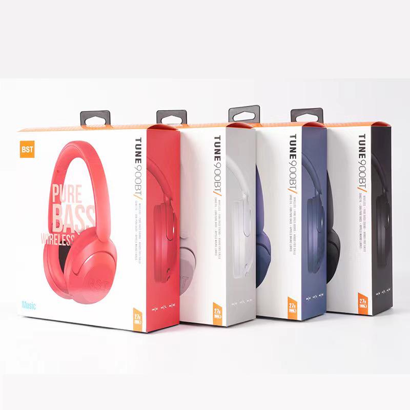 TUNE900BT Foldable Over-Ear Bluetooth Headphones - Ideal for Running and Sports
