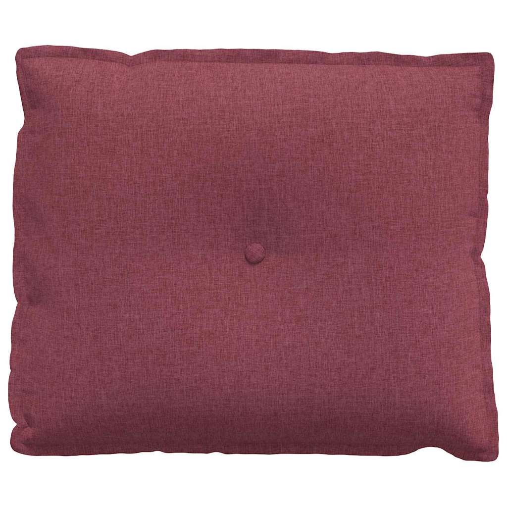 Back Cushion Burgundy Red 60 x 19 x 50 cm Fabric