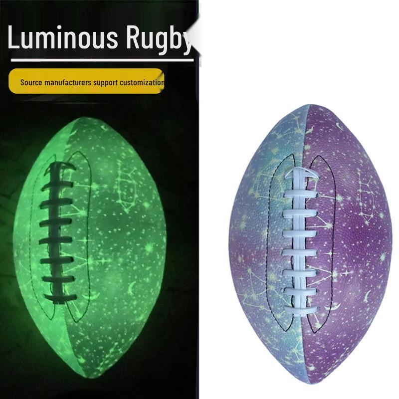 Mini fluorescējoša nakts spīduma regbija bumba