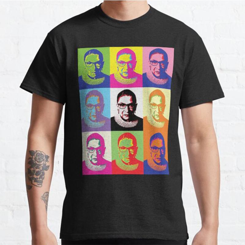 

Летние мужские футболки из 100% хлопка, повседневные футболки с принтом Рут Бейдер Гинзбург