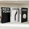 City Theme Fake Book Modern Foldable Secret Storage Book Box Office Desktop Bookshelf Ornaments Photo Props Home Decorations