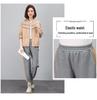 Women's 2023 Spring/Autumn Color Block Sportswear: Baseball Jacket & Jogger Set