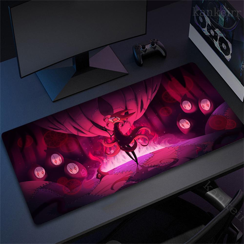 90x40cm Anime Hollow Knight Large Pc Rubber Mousepad Gaming Stitch Edge Thicken Mouse Mat Xxl NonSlip Keyboard Laptop Mausepads