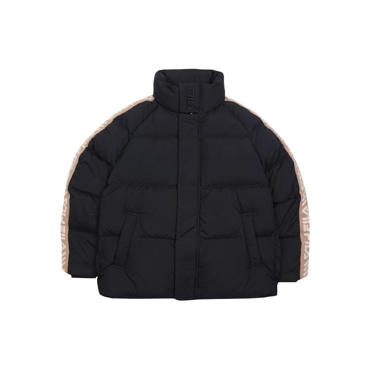 FILA Down Jackets Unisex Black Stand Collar Thickened FS2DJC4102X-BLK 090