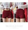 Women's Red Spicy Girl Yoga Shorts - Low-Waist, Slimming, Drawstring, Hip-Hugging Summer 2025