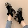 Luxus Fell Plateau Damen Knöchelhohe Stiefel Mode Strass Runde Zehen Design Dicke Sohle Damen Schneestiefel Winter Botas Große Größen