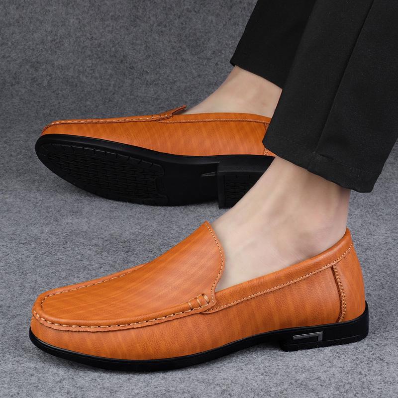 Plus Size 45 46 Leather Loafers Men Moccasins 2025 Mens Casual Shoes Breathable Slip On Flats Male Driving Shoes 2024