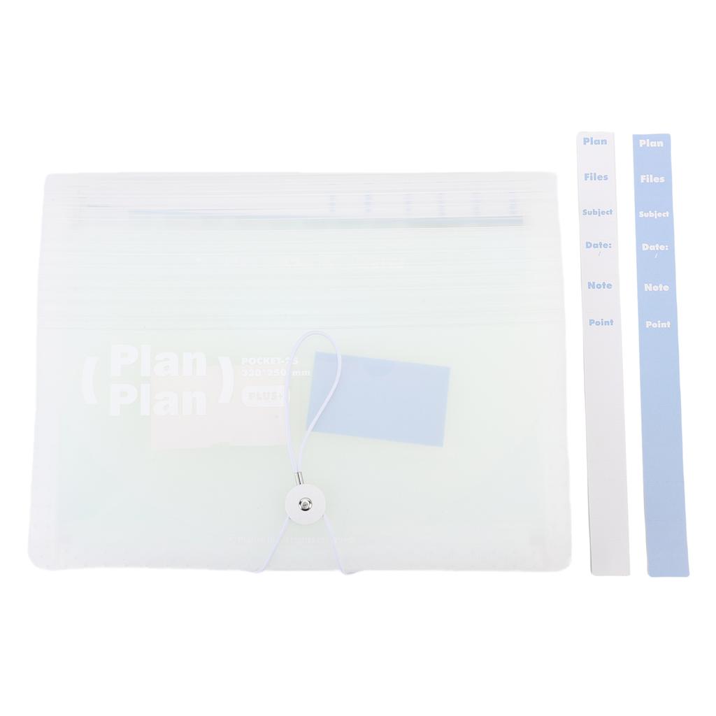 Accordion File Organizer with Labels 25 Pockets Large Capacity A4 Letter Document Storage Folder for Home School Office