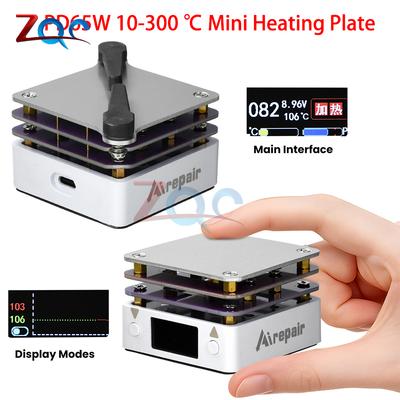 Placă de încălzire Mini 65W Stație de preîncălzire și reparații pentru lipire digitală Placă de lipire PCB SMD Masă de încălzire Unelte de reparare