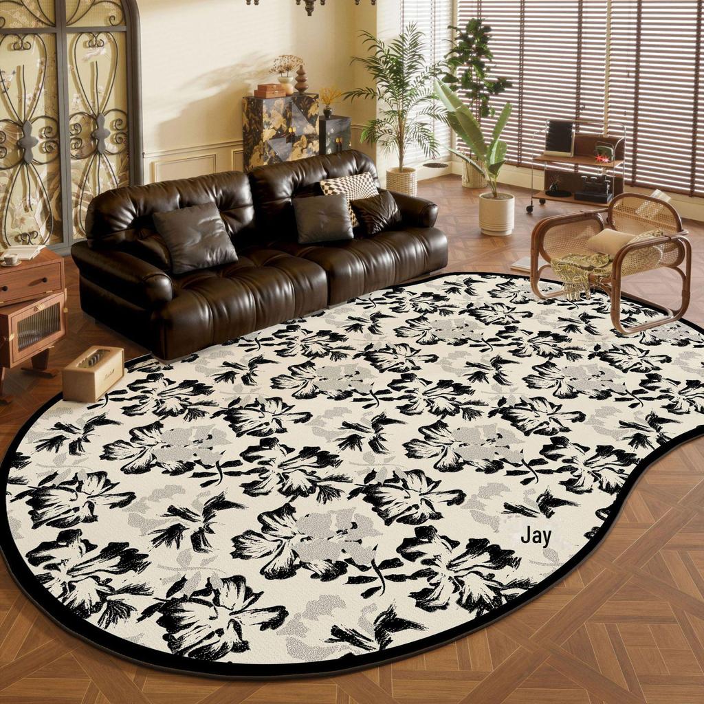 French Irregular Loop Velvet Carpet: Dirt-Resistant, Easy Care, Waterproof—Perfect for Living Room, Bedroom, and Under Coffee Table or Sofa.