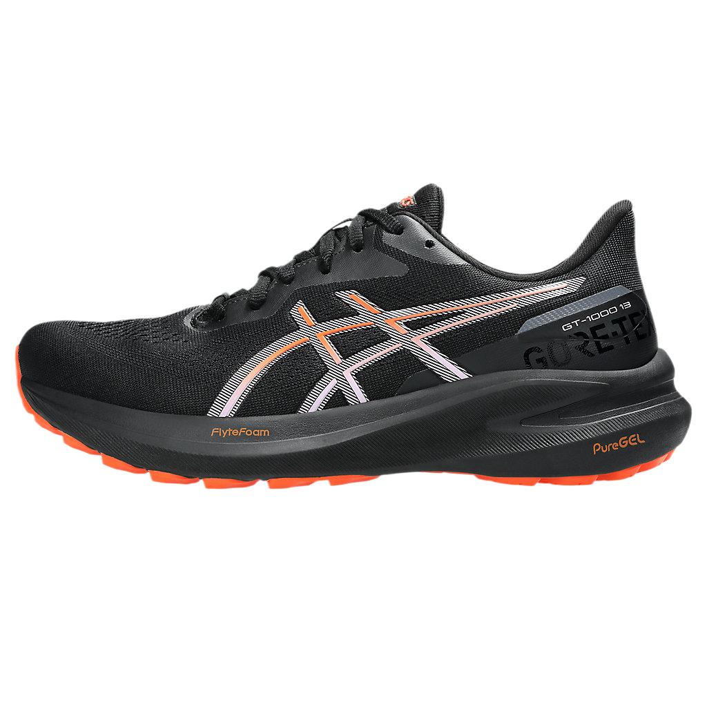ASICS GT-1000 13 GTX Black Nova Orange Waterproof Running Sneakers 1012B661-002 40