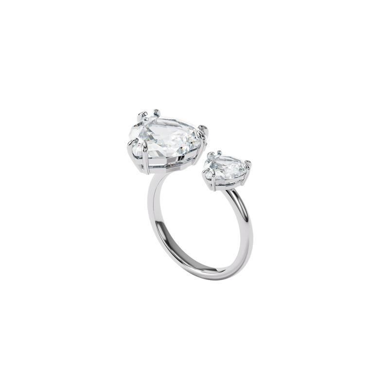 Swarovski Millenia Cocktail Triangular Cut Ring Silver Women s 5602847