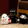 20cm Cartoon Creative  Crow Plush Doll Luminous Dark Crow Cartoon Character Doctor Plush Toy Home Decor Gift For Kids