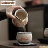 145 ml chinesische Dunhuang Apsaras Keramik-Teetasse Ru-Ofen Arhat-Tasse Kann angehoben Werden Meistertasse Persönliche Teeschale Kung Fu Teegeschirr