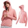 Rash UV Sun Long Rash Cool to the UV Protection [Ferenbros] Women's Guard, Pink, Protection, Hoodie, Cool, Protection, Summer, Sleeve, Guard, Touch,