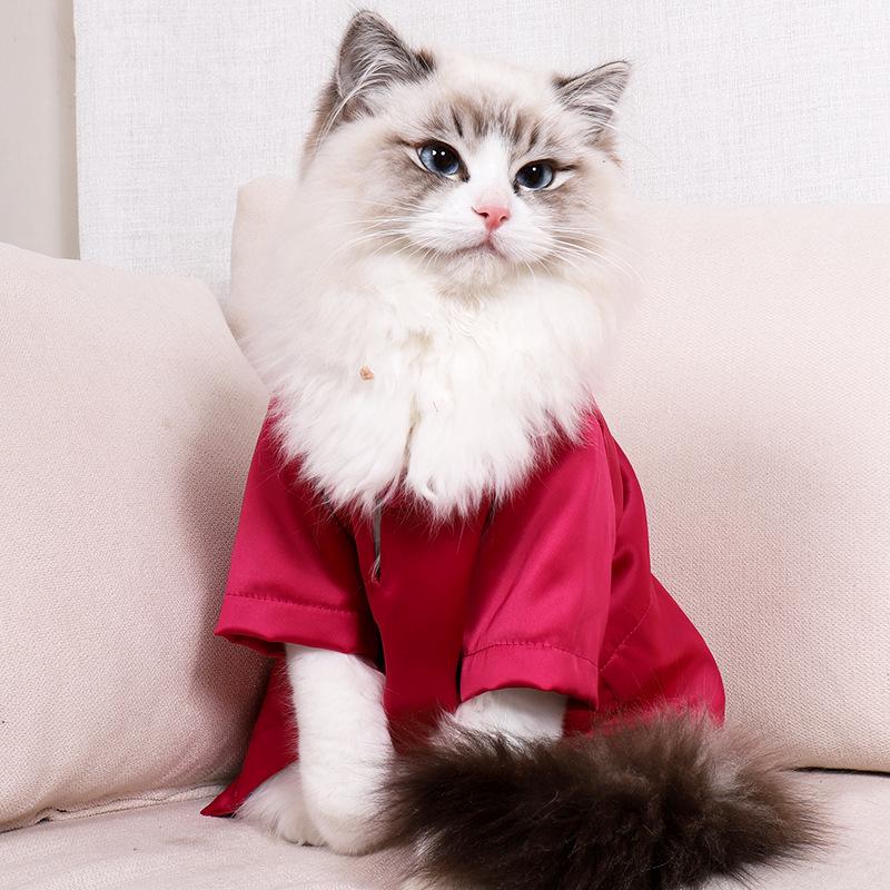 Summer Breathable Japanese-Style Anti-Shed Silk Cat Clothes
