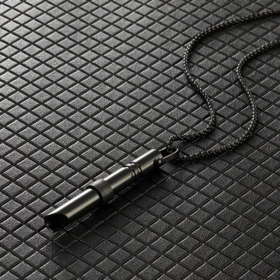 Mindful Breathing Necklace Anxiety Reduction Necklace Stainless Steel Stress And Panic Relief Necklace Adjustable Length Meditation Inner Peace