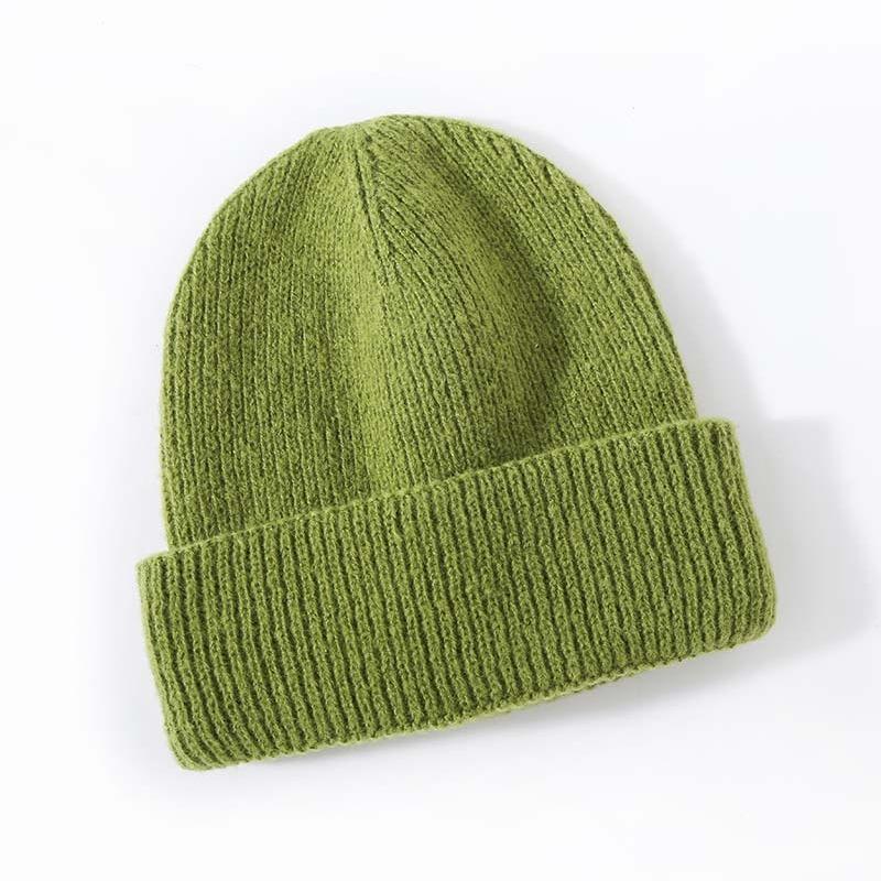 Winter New Style High-end Imitation Cashmere Warm Thickened Knitted Hat Fashionable Versatile Adult Hat