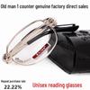 Folding Dual-Focus Anti-Blue Light Reading Glasses for Men & Women 