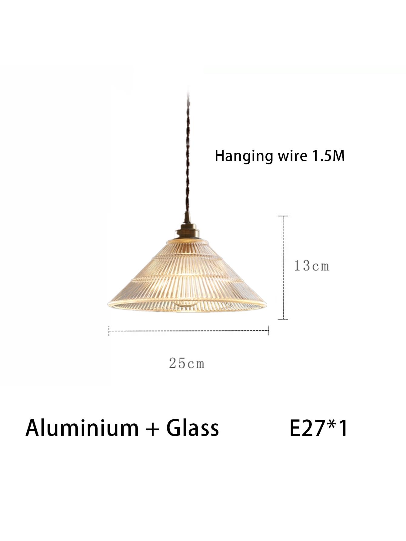 

Светодиодная французская стеклянная люстра для прикроватной тумбочки, бара, столовой, минималистичное украшение дома, подвесной провод 1,5 м