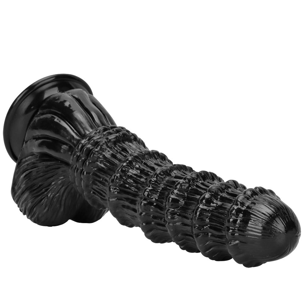Black Horse Dildo Plug Dilator Masturbator Adult Sex Toy Realistic Penis Fisting Strap On Cock Big Dick PVC BDSM Pegging