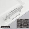 Oukali American Style Furniture Kitchen Cabinet Handle Cupboard Matt Black T Bar Square Stainless Steel Pull Handles