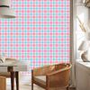 Pink Checkered Wallpaper Powder Pink and Celadon for Living Room and Bedroom 50x1000
