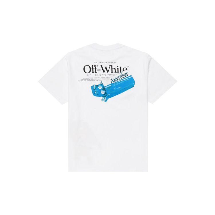 Off-White Pascale Medicine Over Tee White/Black Men Tops OMAA038F20FAB0030110