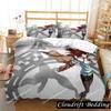 Anime Steins Gate Kurisu Makise Bedding Set Boys Girls Twin Queen Size Duvet Cover Pillowcase Bed Kids Adult Home Textile026