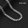 3.5/5/6/7/8/9mm Stainess Steel Link Cuban Chain Necklace for Men Women Metal Chunky Choker Sliver Punk Accessory Jewelry