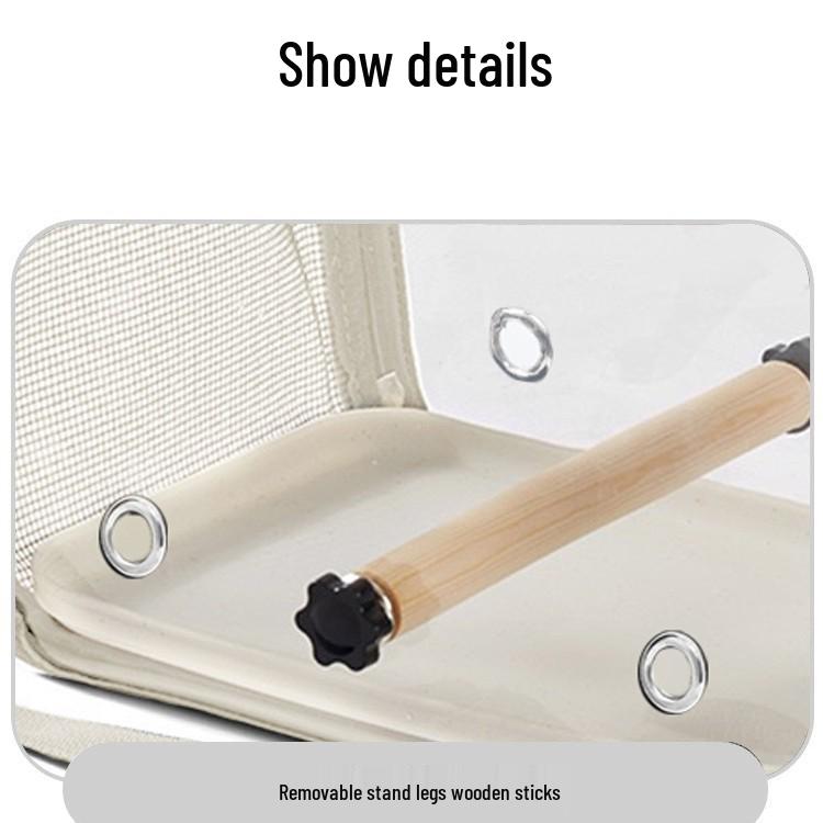 Opvouwbare Crossbody Vogelrugzak voor Papegaaien - Transparante Reiskooi voor Valkparkieten en Kleine Huisdieren