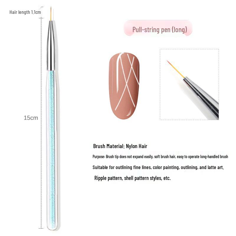 

Ice Aurora Color Nail Art Brush Set - Special Painting & Line Drawing Tool for Salon.