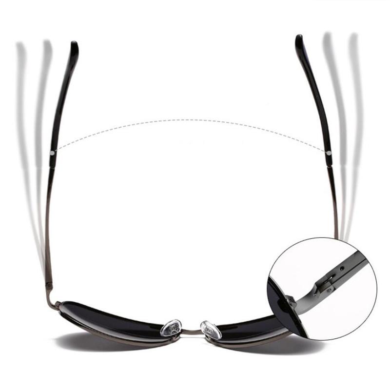 Ovale Sonnenbrille mit Stärke Herren Polarisiert Minusgläser Fliegerbrille Männlich 0 -0.5 -0.75 -1.0 -1.25 Bis -6.0