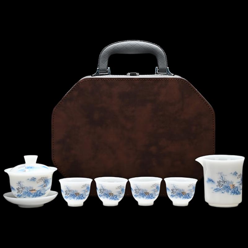 

Puyu Ceramic Travel Tea Set
