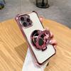 Electroplated Flash Shell Phone Case For OPPO A6 A6S A6T A6K A6C A6X A5 A5X A5i A3 A3X A2 A1 Pro Max 4G 5G Gradient Clear Cover with Ring Stand
