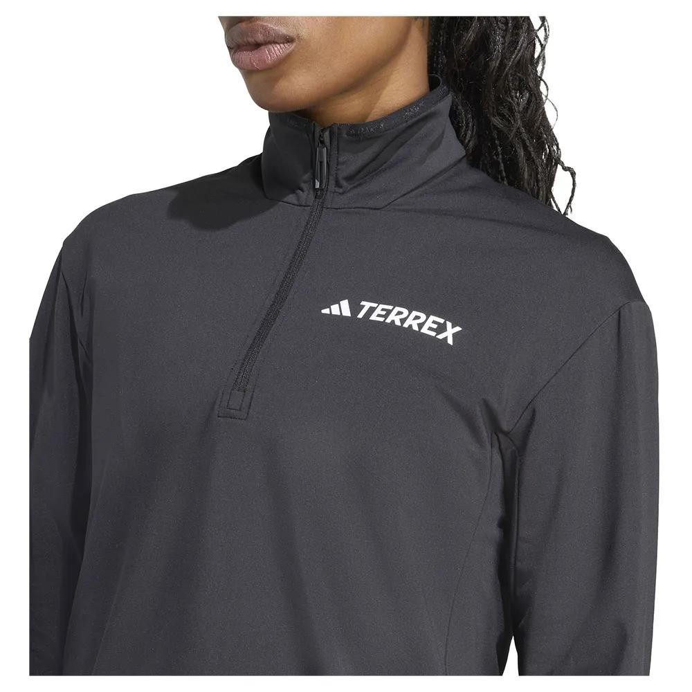 Adidas Fleece Jacket with Half-zip Terrex Multi Climawarm Tech