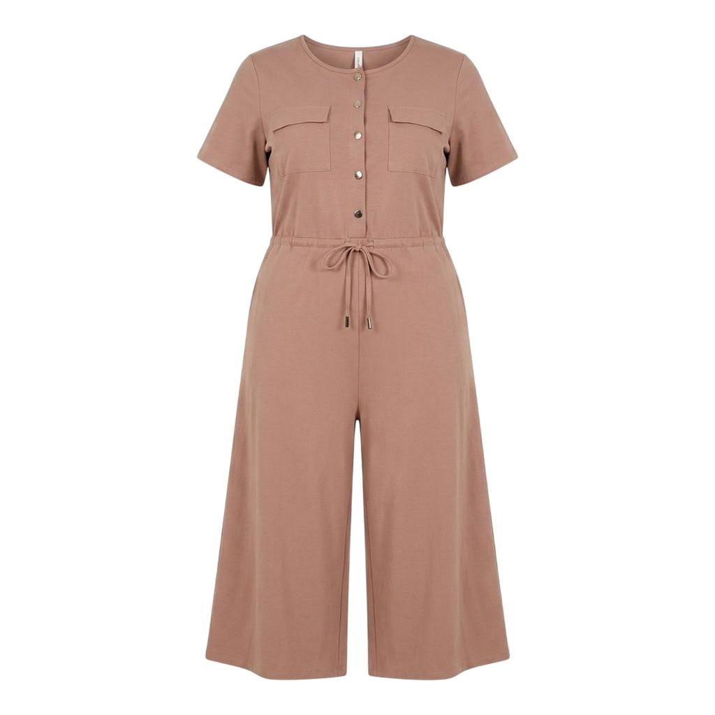 BRAVE SOUL Womens/Ladies Wide Leg Short-Sleeved Jumpsuit