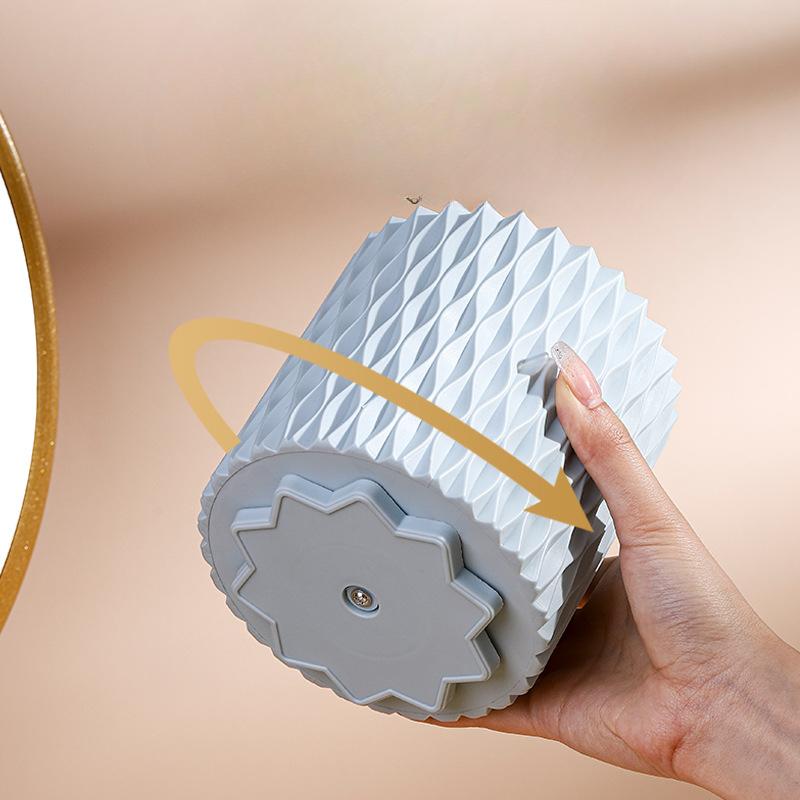 360-degree Rotating Makeup Brush Bucket Brush Storage Box Lipstick Eyebrow Pencil Eye Shadow Brush Dust-proof Pen Holder