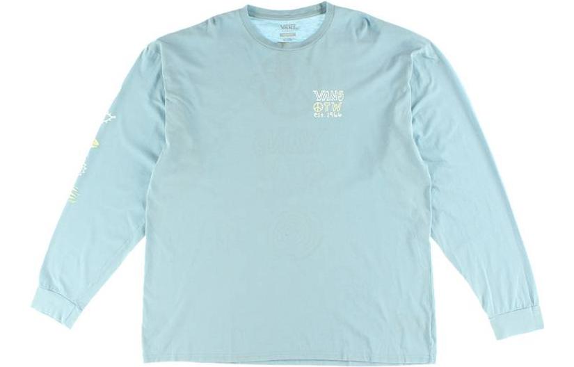 Vans T Shirts Men s Sky Blue Crew Neck Moderate VN0A5E88SQE M