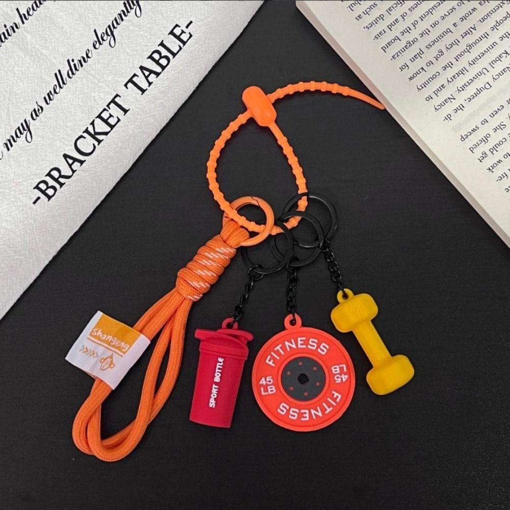 Water Cups Barbell Plates Keychain Detachable Fitness Series Pendant  Bodybuilder