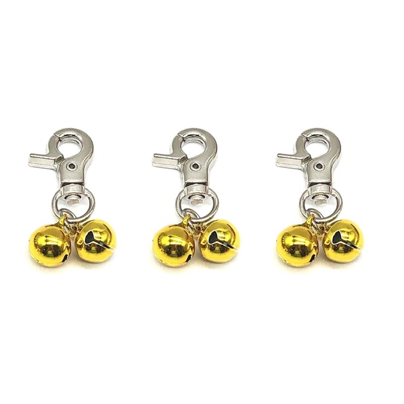 3pcs Dog Collar Bells Pet Outdoor Training Collar Pendant Dog Collar Accessories Puppy Bells Collar Pendant Clip Pet Supplies