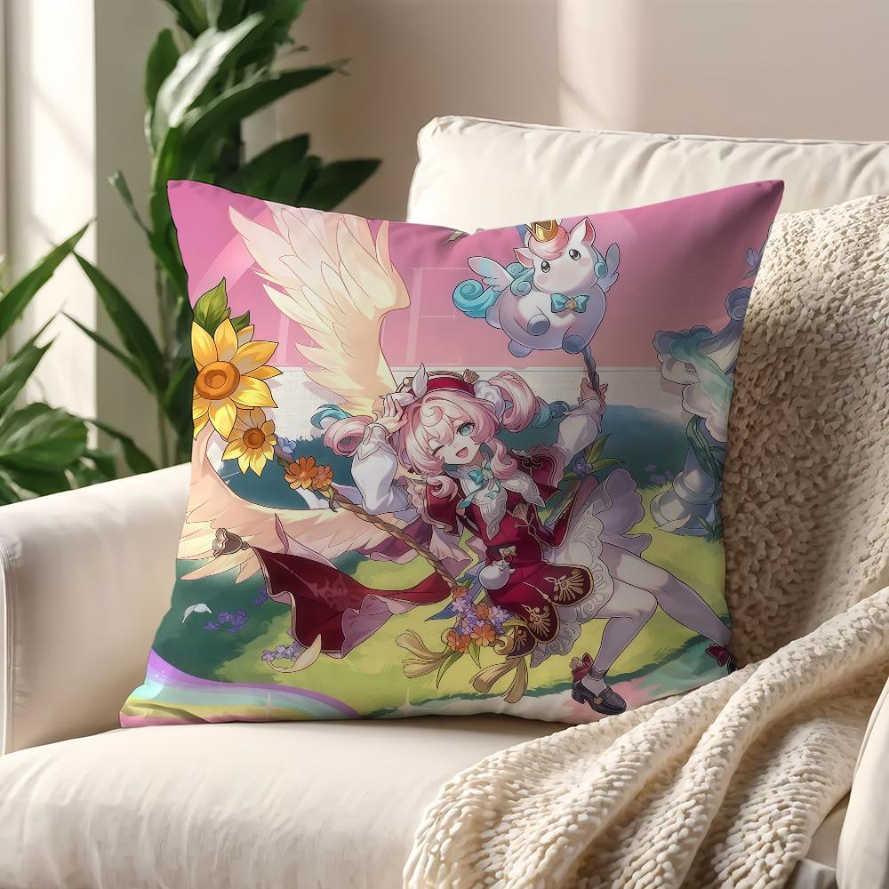 Game Hyacine Game Honkai Star Rail Cushion Cover Pillow Cover Decoration Room Home Sofa Living Office Car Nordic Simplicity