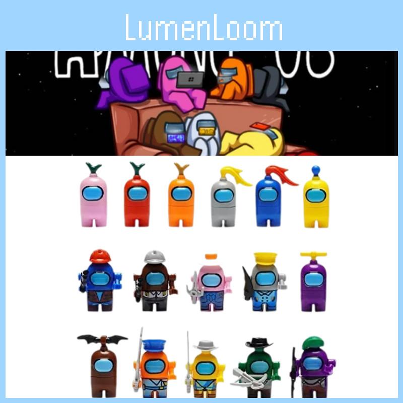 Exciting Space Among Us 16 Character Mini Building Blocks Perfect For Kids Playtime