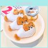 Cute Cartoon Plush Keychain Accessory Featuring Original Design Of Cat And Fish
