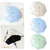 Girls Capybara Sun Umbrella Portable Foldable Plastic UV Protective Sunshade Dual-Use Cute Design for Outdoor Travel
