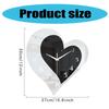 Heart Shape Acrylic Wall Hanging Clock with Silents Mechanism Movement for Home Decoration
