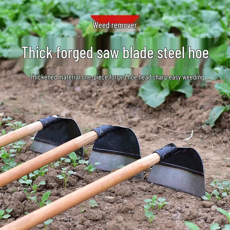 Langstielige Sägeblatt Stahl Unkrautjätehacke