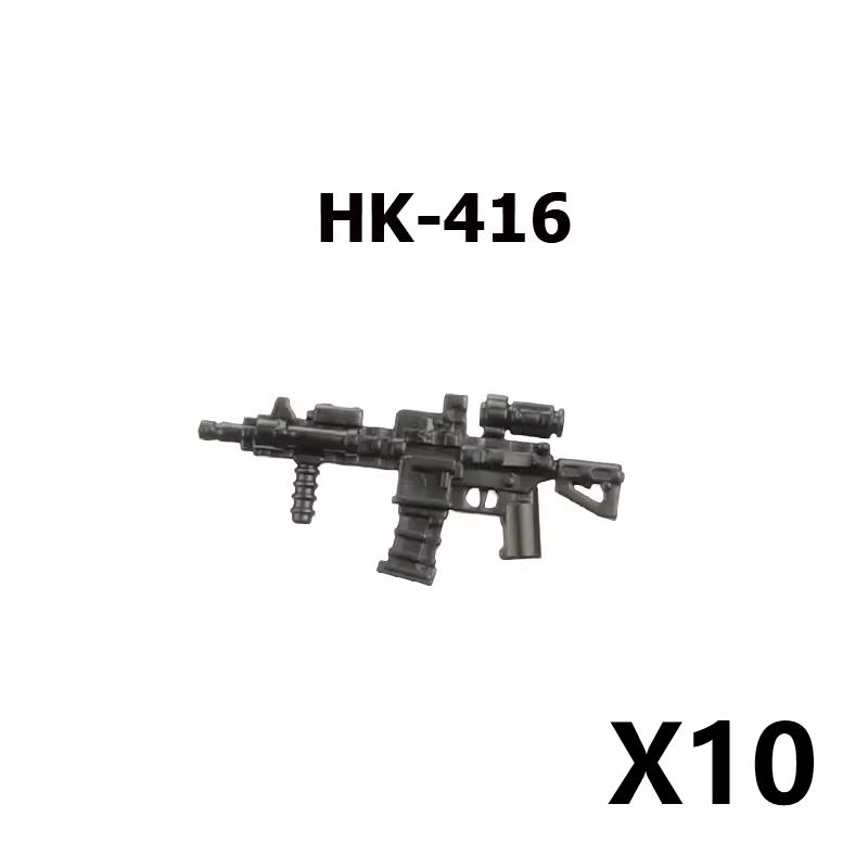 Military Building Block Set Military Supplies Waffen Accessory Soldier Colonel Helmet Gun Rifle M16 Waffen Box Ammunition Brick Toy