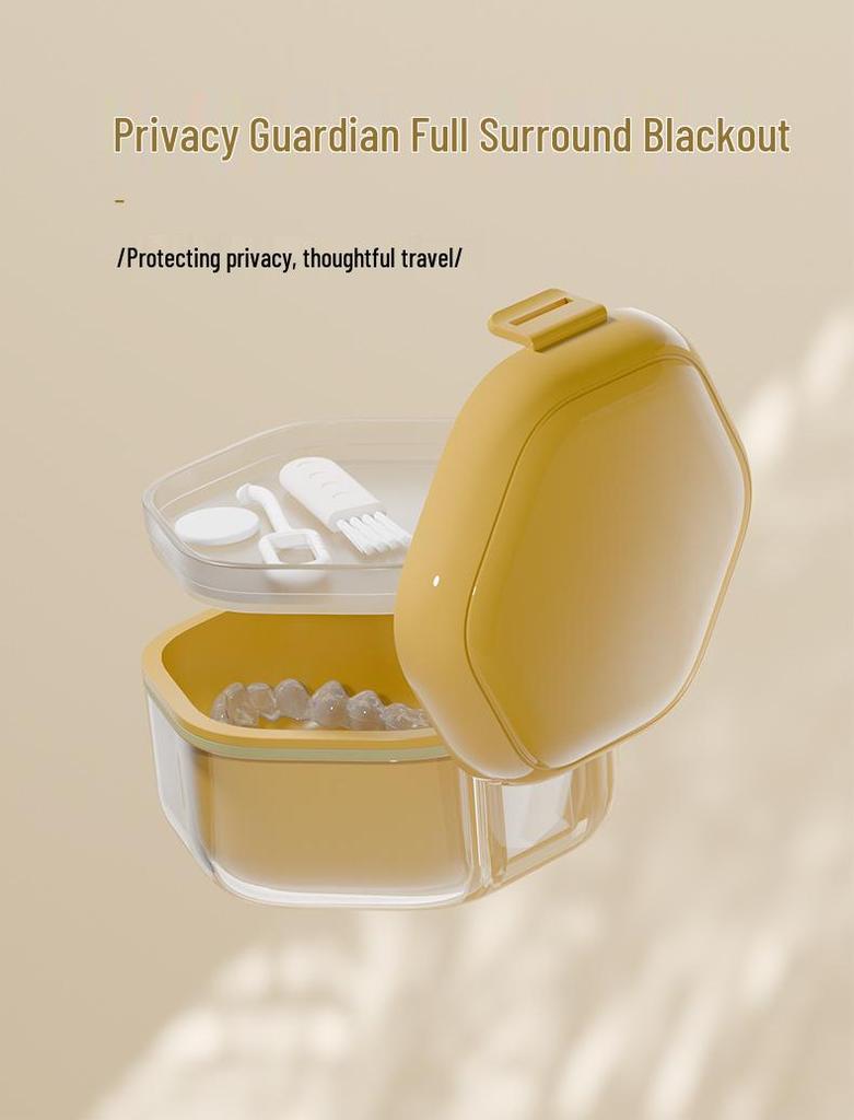 Portable Orthodontic Retainer & Denture Storage Box for All Ages